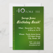 第40誕生祝いの招待状-ゴルフ 招待状 (裏面)