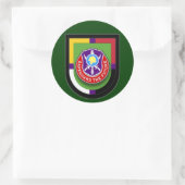 第404回Civil Affairs Bnフラッシュステッカー ラウンドシール (バッグ)