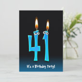 第41回バースデーパーティー招待状 招待状 (スタンド正面)