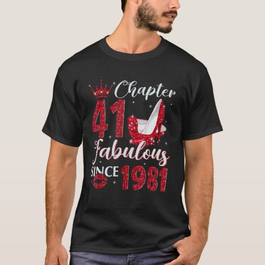 第41章1981年以来41誕生日 Tシャツ (正面)