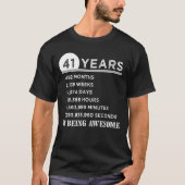 第41誕生日のワイシャツ41歳記念日のギフト Tシャツ (正面)