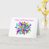 第41誕生日プレゼント カード (黄色い花)