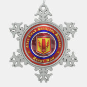 第41野戦砲兵旅団   スノーフレークピューターオーナメント (正面)