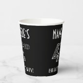 第42回バースデーパーティー:アールデコスタイル+名前をカスタムする 紙コップ (左)