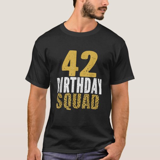 第42回誕生日分隊パーティー42歳 Tシャツ (正面)