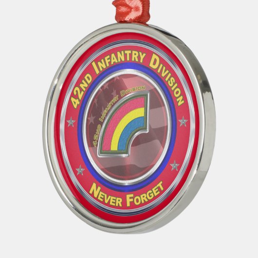 第42歩兵師団記念クリスマス メタルオーナメント (左)