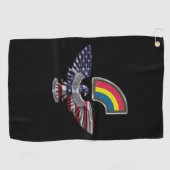 第42歩兵師団「Never」忘れイーグル ゴルフタオル (横)