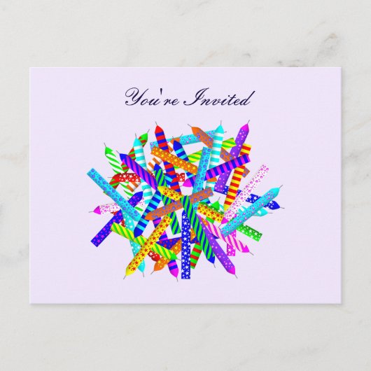 第42誕生日はがき インビテーションポストカード (正面)