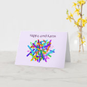 第42誕生日プレゼント カード (黄色い花)