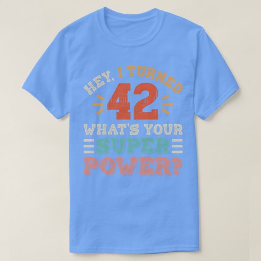 第42誕生日 Tシャツ (デザイン正面)