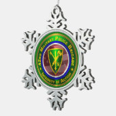 第42軍隊警察隊 スノーフレークピューターオーナメント (右)