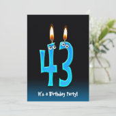 第43回バースデーパーティー招待状 招待状 (スタンド正面)