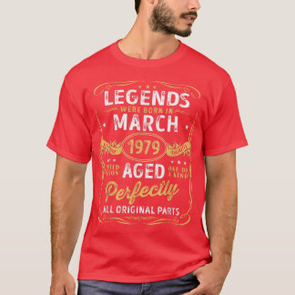 第43誕生日デコレーションレジェンド生まれがマルクに入った Tシャツ