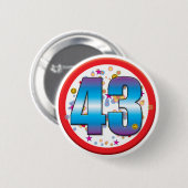 第43誕生日v2 缶バッジ (正面&裏面)