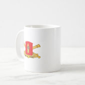 第43野砲兵大隊 – 赤wブランチwo T コーヒーマグカップ (正面左)