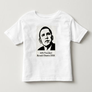 第44カスタマイズバラック・オバマ2008年大統領- トドラーTシャツ