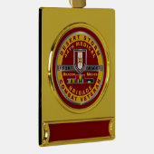 第44メディカルブリデザートストーム退役軍人 ゴールドプレートバナーオーナメント (右)