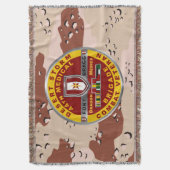 第44メディカルブリデザートストーム退役軍人 スローブランケット (正面縦)