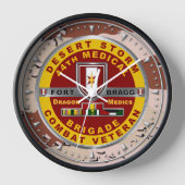 第44メディカルブリデザートストーム退役軍人 壁時計 (正面)