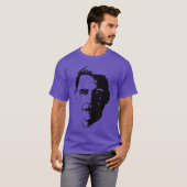 第44代アメリカ大統領 愛国民主党 バラク・オバマの顔 Tシャツ (正面フル)