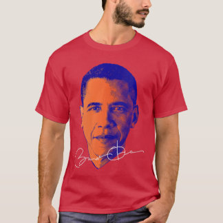 第44代米国大統領を称える女性用バラク・オバマTシャツ Tシャツ