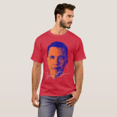 第44代米国大統領を称える女性用バラク・オバマTシャツ Tシャツ (正面フル)