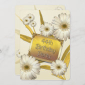 第44回バースデーパーティーデイジー 招待状 (正面/裏面)