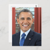 第44回州バラク統一された・オバマ大統領 ポストカード (正面/裏面)