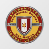 第44期医旅団アフガニスタン退役軍人 ウィンドウサイン (シート)