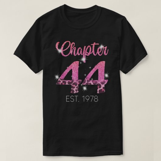 第44章EST 1978第44誕生日Teeギフトfor Wom Tシャツ (デザイン正面)