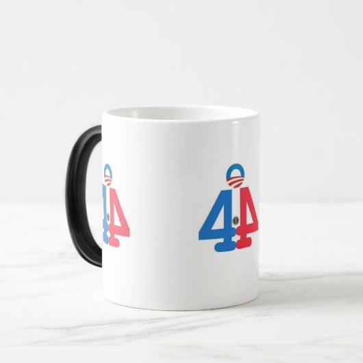 第44米国バラック・オバマのマグの大統領 モーフィングマグカップ (正面左)