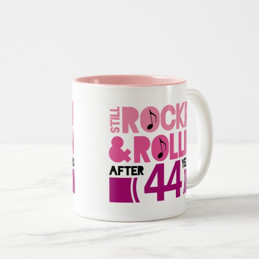 第44記念日の結婚祝い ツートーンマグカップ (正面右)