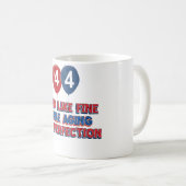 第44誕生日のデザイン コーヒーマグカップ (正面右)