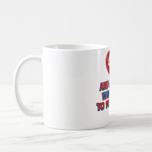 第44誕生日のデザイン コーヒーマグカップ (左)