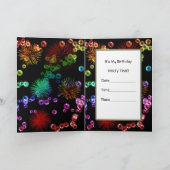 第44誕生日のパーティの招待状 招待状 (内部)