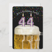 第44誕生日キャンドルパーティー 招待状 (正面)