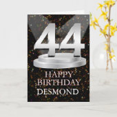 第44誕生日スポットライト名刺追加 カード (黄色い花)