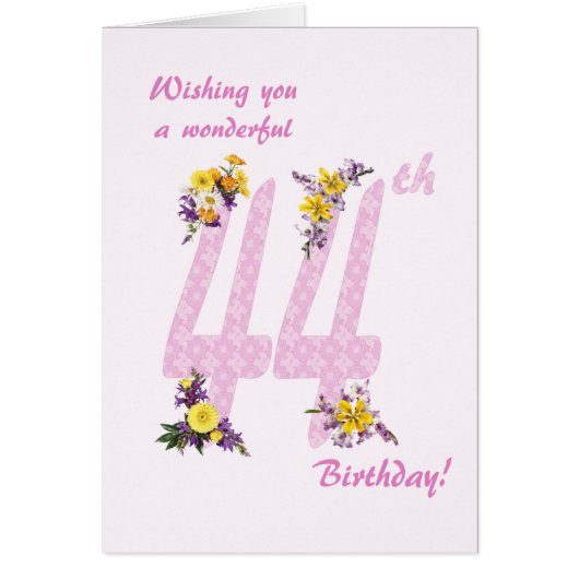 第44誕生日花飾数 (正面)
