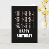 第44誕生日（ろうそく） カード (黄色い花)