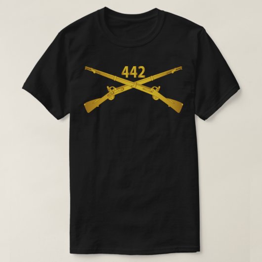 第442歩兵連隊2連隊、Br X付き Tシャツ (デザイン正面)