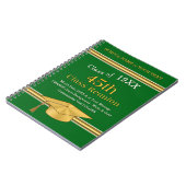 第45パーソナライズされた級懇親会ギフト、グリーン金ゴールド ノートブック (左側)