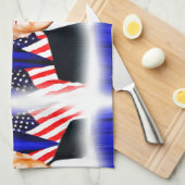 第45代大統領 – ドナルド・トランプ_ キッチンタオル (四つ折り)