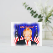 第45代大統領 – ドナルド・トランプ_ ポストカード (スタンド正面)