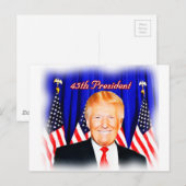 第45代大統領 – ドナルド・トランプ_ ポストカード (正面/裏面)