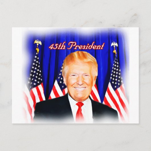 第45代大統領 – ドナルド・トランプ_ ポストカード (正面)