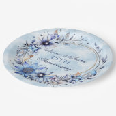 第45回および第65回サファイア記念日紙 ペーパープレート (アングル)