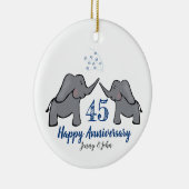 第45回サファイアエレファント記念日 セラミックオーナメント (右)