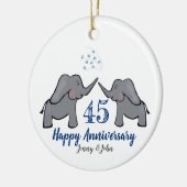 第45回サファイアエレファント記念日 セラミックオーナメント (左)