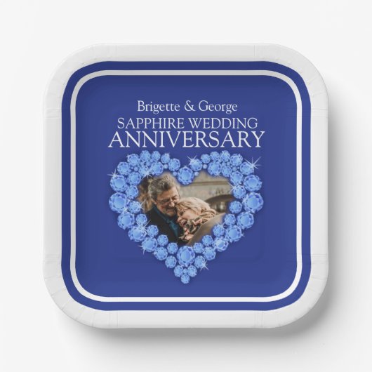 第45回サファイア記念写真ハート広場 ペーパープレート (正面)