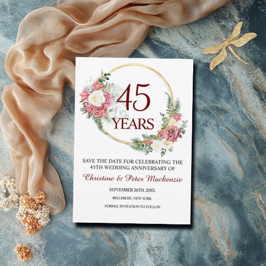 第45回サファ結婚イア記念日 セーブザデート